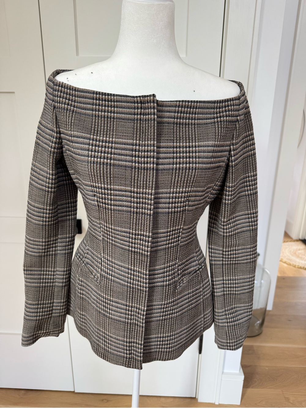Theory Palmina plaid blazer